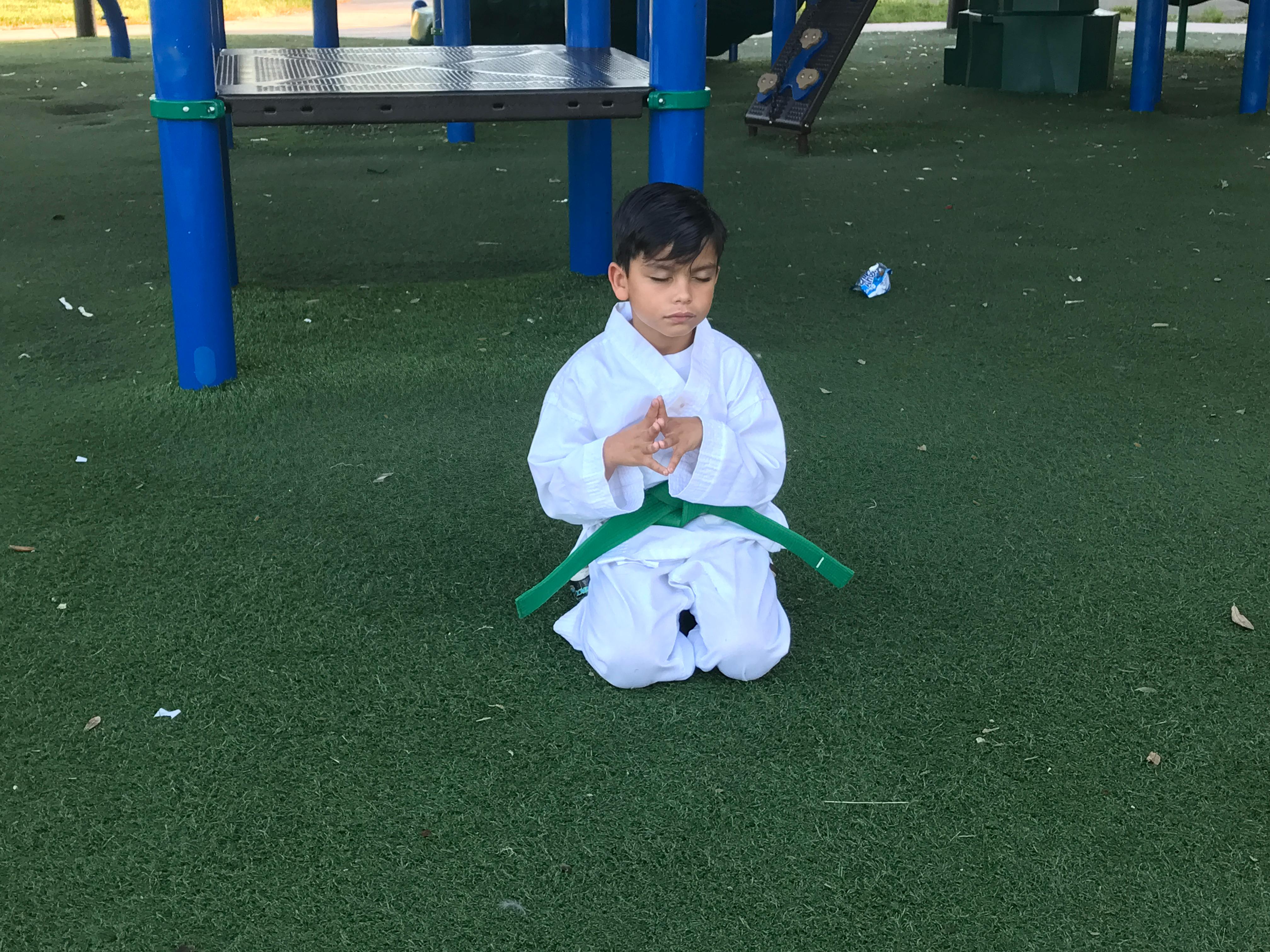 Karate student in Sunrise FL